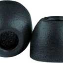 Comply 400 Core Series | Memory Foam Replacement IEM Ear Tips for Campfire Audio, Sennheiser, & More | Superior Noise Isolation, Ultimate Comfort, Secure Fit | Round, Black (S/M/L) (3 Pairs)