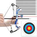 Archery Bow Set Left and Right Hand Compound Bow Hunting Bow Metal Material Catapult RH/LH for Practice Archery
