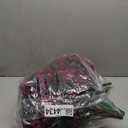 Artificial Eucalyptus Topiary Ball Trees (Set of 2) 24" Tall UV-Resistant Fake Evergreen Shrubs with Ground Spike for Outdoor Planters, Porch, Garden & Indoor Decor (Rose Red)