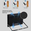 200W LED Flood Light Outdoor, LED Work Light,Floodlight Fixture with Plug in IP66 Waterproof, 6500K 2Pack Security Light for Yard Garden Stadium Garage Playground