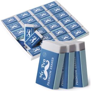 Mr. Pen Pencil Erasers Bulk, Pack of 24 (White)