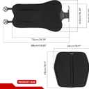 Lumbar Support Pillow for Car + Car Seat Cushion,Gel Lumbar Support Pillow & Seat Cover Relief Back Sciatica Pain for Car Seat Cushion,Car Seat Lumbar Support with Adjustable Straps Improve Posture
