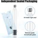 1.8mL Pen Cartridge, 1.8cc Glass Cartridges for Peptide, Portable for Injection Pens, Individually Packaged, Steam Sterilized, with Rubber Stopper, 100Pack