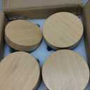 NETANY 4-pack 16oz Glass jars with Airtight Lids, Overnight Oats Containers with Bamboo Lids, Wide mouth Mason Salad jars, Glass Food Storage Containers for Snacks Yogurt Spice Sugar