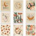 2 x Cunhill 9 Pcs Swedish Kitchen Dishcloths Absorbent Swedish Dish Towels Blossoms Flower Soft Reusable Towels Cleaning Sponge Cloth Quick Drying Kitchen Dish Rags(Bohemian)