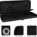 Linkidea Hard Travel Case for Compact 90%-96% Keyboard, Computer 100 Key Wireless/Wired Keyboard Carrying Case Protective Storage Box Bag, Compatible with RK ROYAL KLUDGE S98 Keychron Q5 Pro, Black