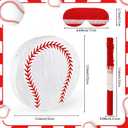 Hooqict Baseball Pinata with Blindfold and Bat Sports Pinata for Kids Boys Baseball Themed Birthday Party Decorations Supplies