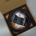 CHAOREN Mens Belt Leather Ratchet Belt - Customizable Fit, Effortless Style (35mm) (32" to 38" Waist Adjustable, Night / Black)