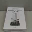 CIRCLE JOY Electric Wine Opener Stainless Steel Rechargeable Automatic Wine Bottle Opener Set 7-in-1 Wine Gifts for Wine Lovers with Charging Base, Foil Cutter, Wine Aerator Pourer & 2 Vacuum Stoppers