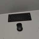 TECKNET Wireless Keyboard and Mouse Combo, Mini Cordless Computer Keyboard and Mouse Set 2.4GHz, Silent Adjustable 1600 DPI, Quiet Click, Lag-Free for Computer, Laptop, PC, Windows, Mac, Chrome OS (Black)