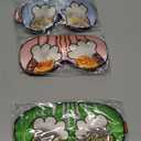 Sleep Masks, 3 Packs Silky Satin Eye Masks for Sleeping,Effective Light Blocking Blindfold for Men Women, Cute Cat Paw Design, with No-Pressure Elastic Strap