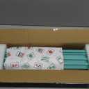 Mahjong Racks with Pushers, Green Wooden American Mahjong Tile Pushers and Racks Set of 4, with White Printed Mahjong Racks Drawstring Bag, Mahjong Accessories (19.68 Inches)