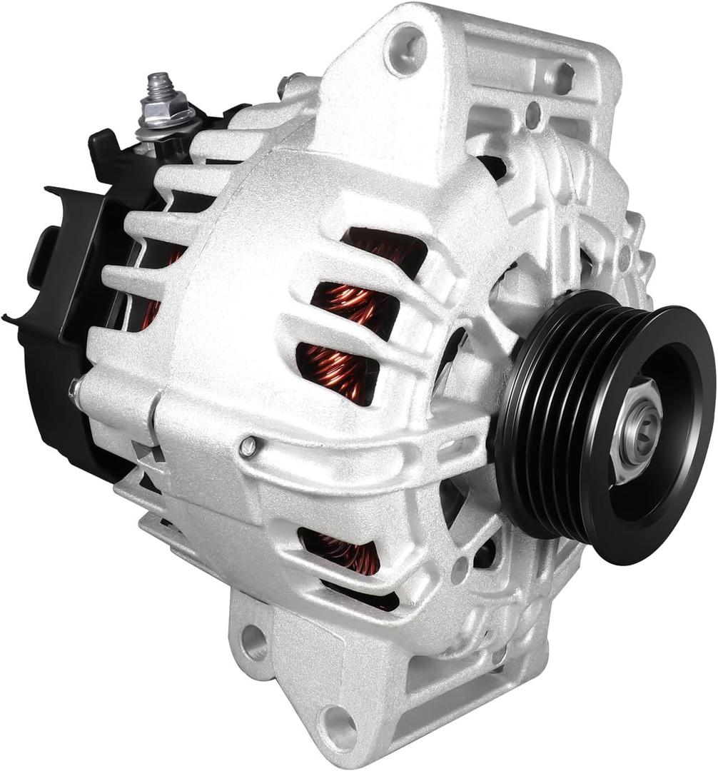 120Amp New Alternator Replacement for L4 2.4L Chevrolet Chevy Equinox 2010-2017, GMC Terrain 2010-2017, Buick Regal 2012 2015-2017 12V, 5-Groove Pulley, Replace# 13500315, 13588328, 11459N