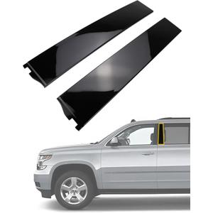 B-Pillar Rear Driver Passenger Side Forward Door Window Trim Door Molding Kit Compatible with Chevy Chevrolet Suburban Tahoe GMC Yukon XL Cadillac Escalade ESV 2015 2016 2017 2018 926-243 926-244