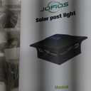 JOFIOS Solar Fence Post Lights 6pack, Cap Lights for 4x4/5x5 Vinyl Fence and 4x4/6x6 Wooden Post, Warm White/Cool White Lighting, White Solar Cap Outdoor Waterproof Decorate Garden Pathway Deck Patio