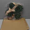 St Patricks Day Wreath for Front Door, Shamrock Wreath Decorations with Lights, Hanging Lucky St. Patrick's Day Door Decorations for Home Farmhouse Wall Porch Decor Party Supplies