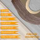 GSCIT Club Walnut Wood Veneer, 12 inch x 15ft Wood Edge Banding Pre-glued Flexible, Veneer Tape Banding for Cabinet Repair Furniture Restoration
