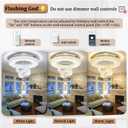Flashing God Dia 24" Crystal Chandelier Crystal Silver Ceiling Light Fixtures LED Flush Mount Ceiling Light for Living Room Bedrooms Dining Room Dimmable 2700k 4500k 6000k