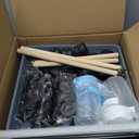 Upgraded Encrypted 46-Inch Bird Cage, with Wooden Perches, Metal Parakeet Cage with Slide-Out Tray, Water Bottle&Feeder, Bird Cages for Parrot,Parakeets,Cockatiel,Lovebird,Small Mid-Sized Birds