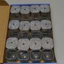 Ansible 24 Pcs Chair Leg Floor Protectors Square, Silicone Felt Furniture Leg Pads Caps Covers for Hardwood Floors (Fit:1-1/16" to 1-5/8") (Clear)