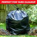 Tasker 44-45 Gallon Trash Bags Heavy Duty, (Value 100 Bags w/Ties) Extra Large Black Trash Bags - 39 Gallon - 40 Gallon - 42 Gallon - 45 Gallon - Large Black Garbage Bags Heavy Duty