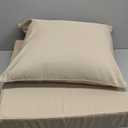 Favoyard Outdoor Seat Cushion Set 24 x 24 Inch Water-Resistant & Fade-Resistant Patio Furniture Cushions with Removable Cover Deep Seat & Back Cushion with Handle and Adjustable Straps for Chair Sofa (Beige)