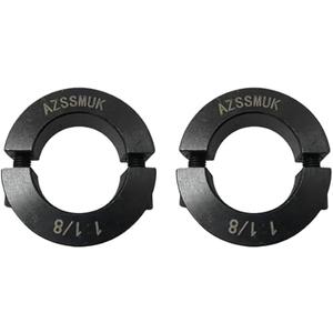 AZSSMUK Shaft Collar Bore 1-1/8'' Double Split Black Oxide Set Screw Durable Shaft Collars Suitable for Machinery and Industrial Use 1 Pieces