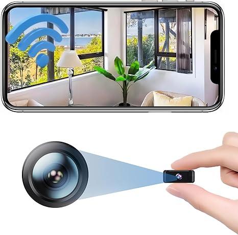 Mini Wireless HD Security Camera Small Home WiFi 1080P Micro Nanny Cam with Motion Detection,Wide Angle,Cloud & SD Storage,Night Vision,2025 Portable Tiny Cameras for Home Baby Office Indoor Outdoor