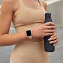 2 x 2 Pack Silicone Bands Compatible with Apple Watch 40mm 38mm 44mm 45mm 41mm 42mm 49mm Women, Hollow-Out Dog Paw Design Waterproof Sport Strap for iWatch Series 10/9/8/SE/7/6/5/4/3/2/1 (Hot Pink+Milk Tea)