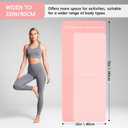 Extra Wide Yoga Mat 72" x 32", 6mm Non Slip TPE Exercise Mat with Carrying Strap, Large Workout Mat for Yoga, Pilates, Stretching, HIIT & Home Gym