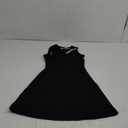 QINSEN Women's Square Neck Bodice Dress Sleeveless Tank Top Stretch Flare Mini Dresses S