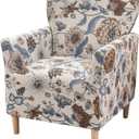 Stretch Chair Covers Armchair Slipcovers 1-Piece Printed Banquet Accent Chair Covers with Arms Soft Chair Slipcovers for Living Room Kids Pets Friendly Furniture Protector,Color 10
