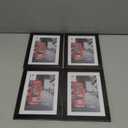 Giftgarden 4x6 Picture Frame Set of 4, 5x7 Frames Matted to 4 by 6 Pictures with Mat or 5 by 7 Photos Without Mat, Wall Hanging or Tabletop Display, Black