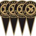 Please Be Respectful (4Pack)12"x6" No Dog Poop Yard Metal Signs Double Sided No Pooping Dog Sign UV Protected and Weatherproof Stop Dogs from Pooping or Peeing On Your Lawn Yard Sign