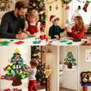 Felt Christmas Tree - 3.5 FT DIY Felt Christmas Tree Set for Toddlers, with Storage Bag, 33Pcs Glitter Ornaments for Kids Christmas Crafts Christmas Decorations