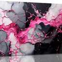 GUGIKA Abstract Wall Art for Living Room, Pink Canvas Wall-Art for Girls Bedroom, Print Paintings, Size 20x40 Inches (40L" x 20W")