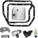 A500 A518 A618 42RE 44RE 46RE 47RE 48RE Transmission Filter Gasket Kit Fit for Dodge Dakota Durango Ram 1500 2500 3500 for Jeep Grand Cherokee 2001-2004 Governor Pressure Sensor Solenoid Kit