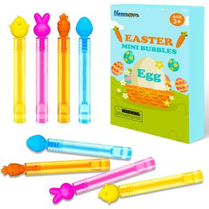 Easter Mini Bubbles Wands Toys Gifts for Toddlers,20 Pack Small Bubble Party Favors for Kids,Easter Goodie Gift Treat Bags Stuffers Basket Essentials,Non Candy Prize Stuff Pinata Fillers for Classroom