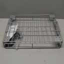 MSR Imports Expandable Rolling Metal Storage Basket-Home and Kitchen Storage Solution,Silver