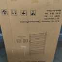 Heated Towel Rack for Bathroom, Towel Warmer with 10 Bar Flat Rack Large, Electric Hot Towel Rack Wall Mounted, LED Buit-in Timer, Plug-in, Stainless Steel, Fast Heating, Nickel