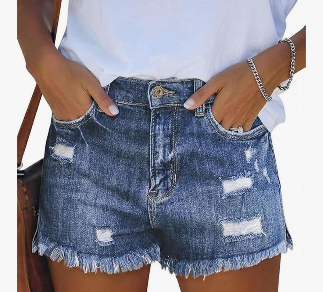 MODARANI Denim Shorts for Women Distressed Jean Shorts Ripped Summer Hot Short. Size XS