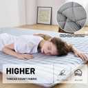 Zelladorra Japanese Floor Mattress Full, Anti-Slip Japanese Futon Roll Up Tatami Mat for Guests, Grey