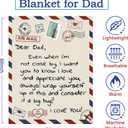 Father's Day Birthday Gifts,to My Dad Gifts from Daughter Son, Best Dad Gifts Ideas Soft Throw Blanket Thanksgiving Christmas Day Birthday Gifts 50 * 60'' (DAD)