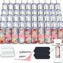 50 Pack Sublimation Tumblers 20 oz Skinny bulk,Stainless Steel Double Wall Insulated Straight Sublimation Tumbler Cups Blank White with Lid,Individually Box,Polymer Coating for Heat Transfer