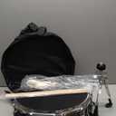 14 x 5.5in Snare Drum Set for Beginners  Student Practice Drum with Drumsticks, Bag, Strap, Mute Pad & Holder  Black Snare for Drum Set or Solo Use