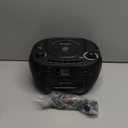 Retekess TR621 CD Player Boombox, Cassette Tape Player AM FM Radio, Stereo Sound, USB and TF Card Playback with Remote Control, Tape Recording, for Home(Black)