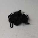 RUWISS Large Messy Bun Hair Piece with Claw Clip Human Hair Bun Wavy Curly Chignon Hair Bun Extensions Tousled Updo Hair Pieces for Women Claw Clip Ponytail Women, Natural Black (45g)