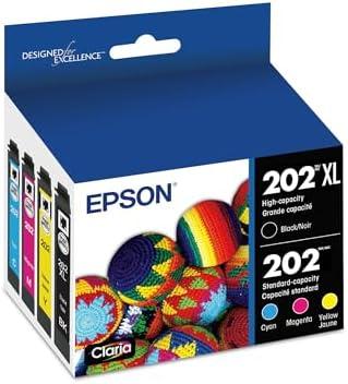 EPSON 202 Claria Ink High Capacity Black & Standard Color Cartridge Combo Pack (T202XL-BCS) Works with WorkForce WF-2860, Expression XP-5100