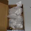 Asidrama 10 Pack Champagne Bronze Kitchen Cabinet Knobs Dresser Knob Drawer Knobs Cabinet Hardware Zinc Knob for Dresser Drawers (Single Hole Knob)