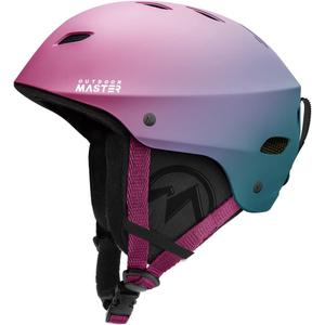 OutdoorMaster Kelvin Ski Helmet - Snowboard Helmet for Men, Women & Youth (Medium, Gradient Purple Blue)